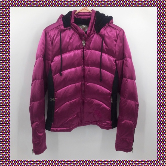 Harley-Davidson Jackets & Blazers - Harley Davidson Hot Pink puffer Coat w/Hood